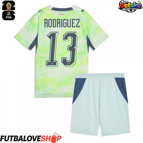 Dres Švajčiarsko Ricardo Rodriguez #13 Preč pre deti MS 2026 Krátky Rukáv (+ trenírky)